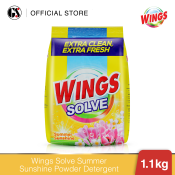 Wings Solve Summer Sunshine Powder Detergent 1.1kg