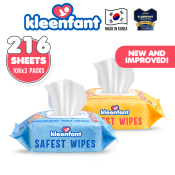 Kleenfant Baby Wipes - Unscented and Scented, Pack of 2