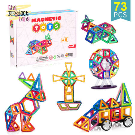 73pcs Magnetic Building Blocks Set - Ferris Wheel DIY Toys