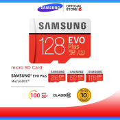 Samsung Evo Plus Micro SDXC Memory Card Bundle, Class 10