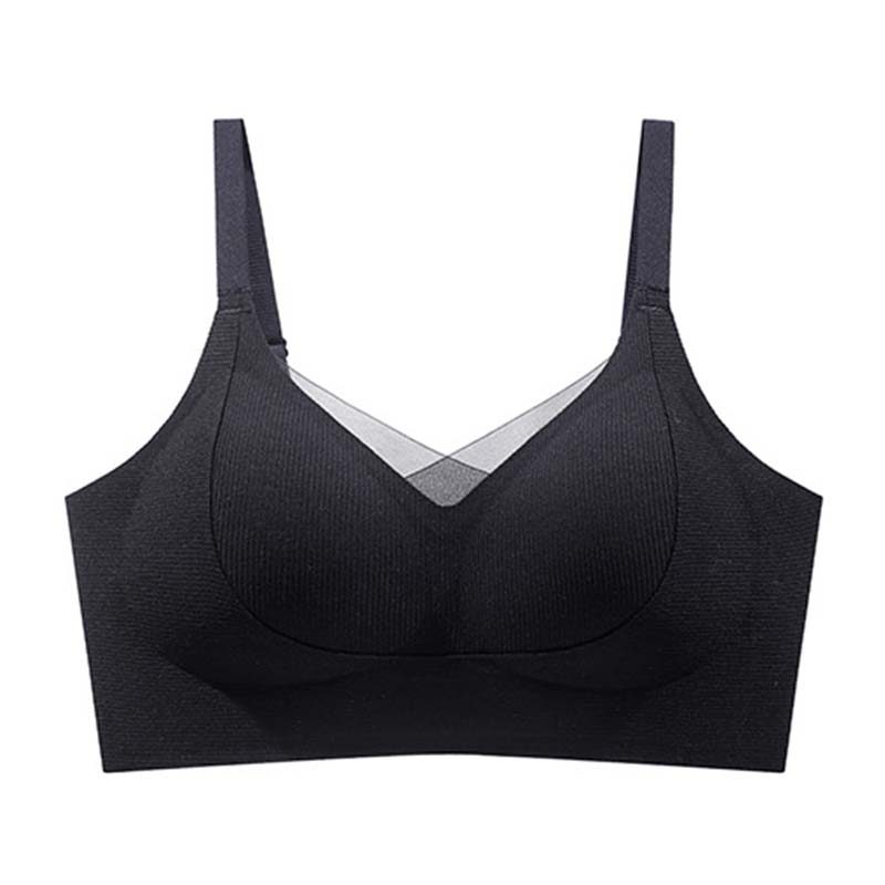 Motovita Women's One Piece Fashion Bra No Steel Ring Gather Bra Comfortable Simple Breathable Beautiful Back Bra - Image 2