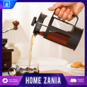 Zania 600ml French Press Coffee Maker with Heat Resistant Glass