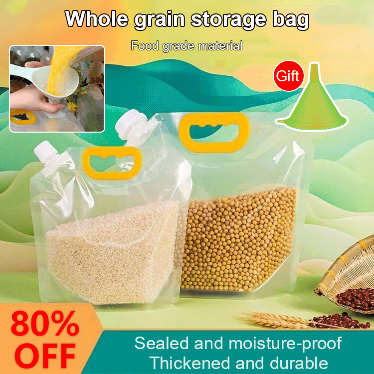 Lazada Philippines - JS-Transparent portable moisture-proof grain storage bag