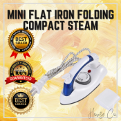 HouseCo Mini Flat Iron with Temperature Control, Portable Travel Iron