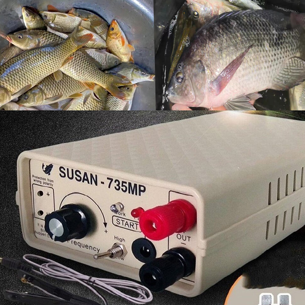 SUSAN 735MP 1200W DC12V Electric Fish Shocker Stunner Ultrasonic