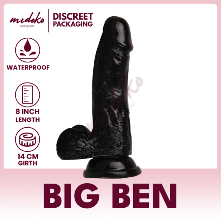 Midoko 8" Realistic Dildo - Pleasure for Girls (Brand: Midoko)