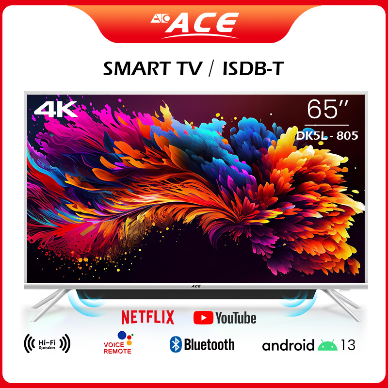 ACE 65" 4K Ultra HD Frameless Flat Screen TV