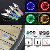 Neon LED Wheel Valve Sealing Caps for Bike/Car