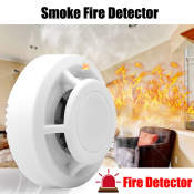Wireless Fire Sensor Alarm - High Sensitivity for Home Safety