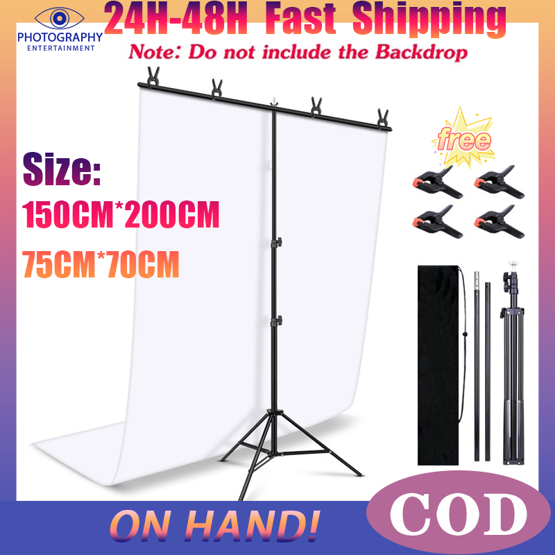 PH&STOCK】PGE T-Shape Portable Backdrop Support Stand Kit Adjustable Background  Stand Photography | Lazada PH