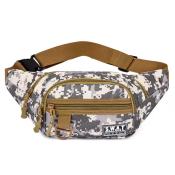 Casual camouflage and plain waist bag unisex