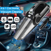 High-Power Car Vacuum Cleaner with Light and Air Pump