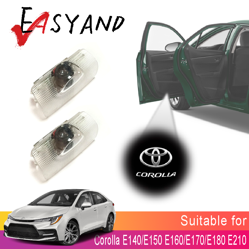 2pcs LED Car Door Light for Toyota Corolla HD Logo Laser Projector Original Replacement Car Interior Welcome Lamp ราคา 259 บาท*ส่งฟรี