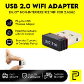 Mini Wifi Dongle Adapter - Fast Speed LAN Card