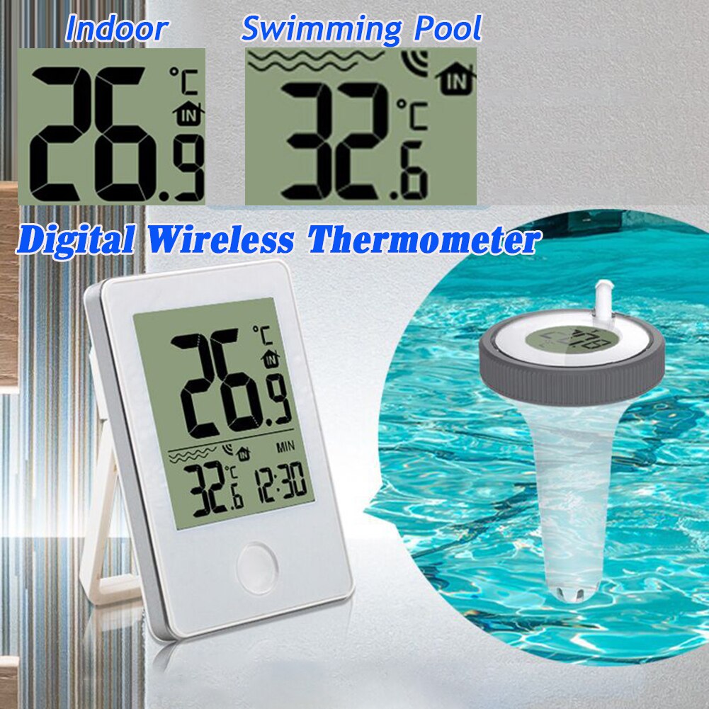 NicetyMeter Wireless Floating Pool Thermometer Indoor Outdoor