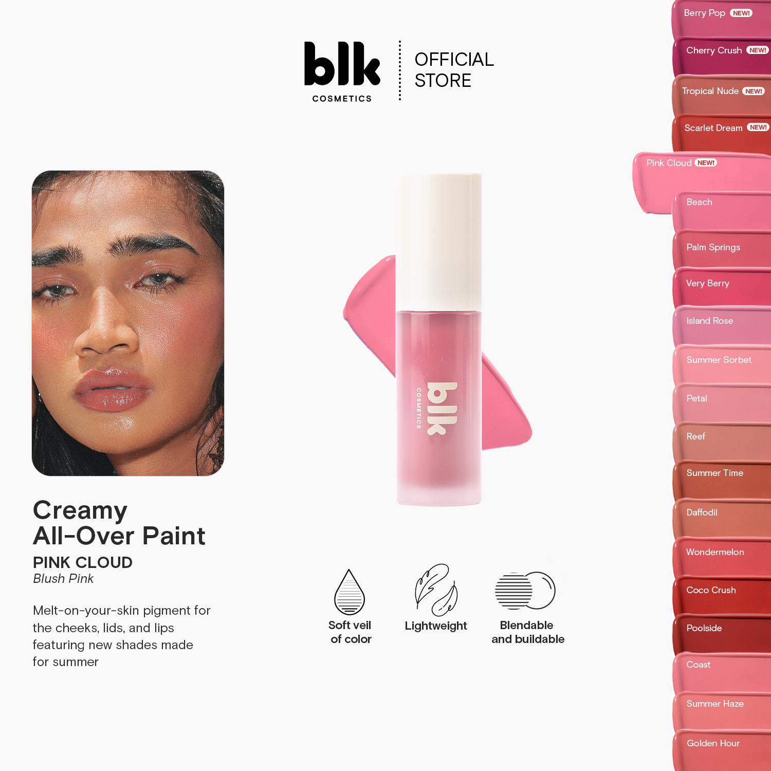 Discount on BLK Cosmetics  shoes - SKU: blk cosmetics creamy all over paint pink cloud