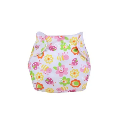 Newborn Baby Cartoon Adjustable Washable Cloth Diapers Pants(Insert sold separately) (8)