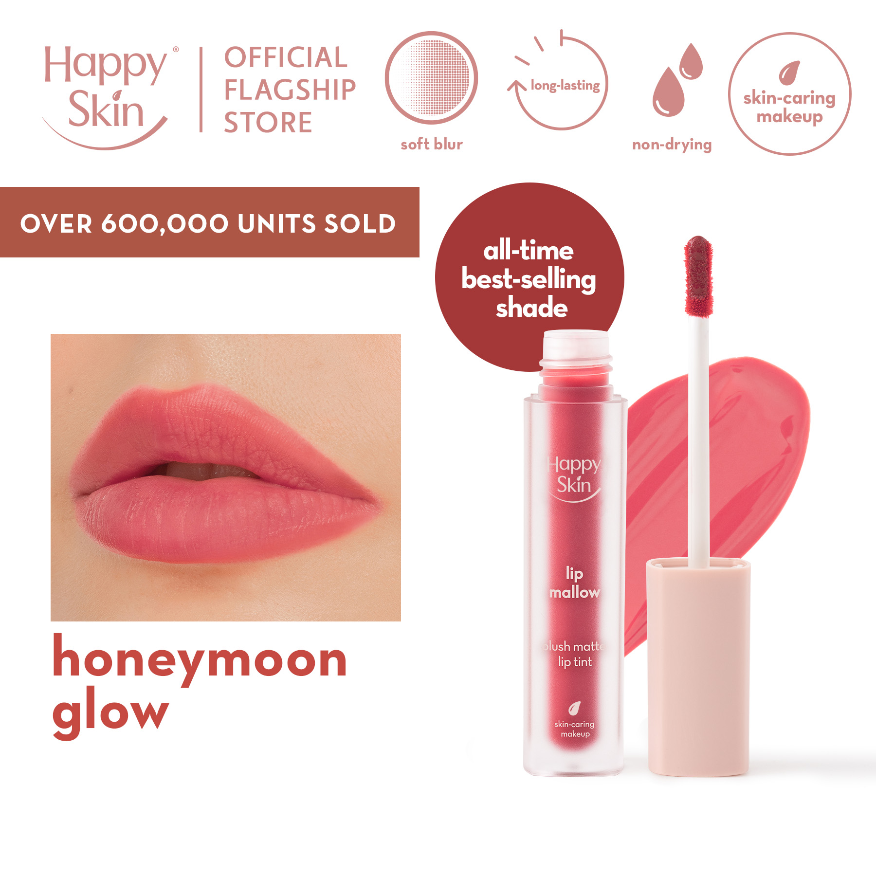 Discount on Happy Skin  shoes - SKU: Happy Skin Lip Mallow Tint In Honeymoon Glow