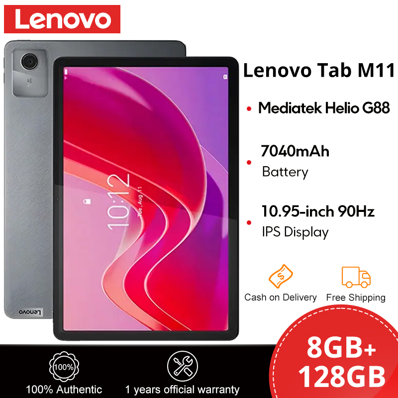 Lenovo Tab M11 WIFI 8GB+128GB 10.9 inch 2K Eye Comfort Dolby Atmos Tablet G88 Tablets 7040mAh Global ROM