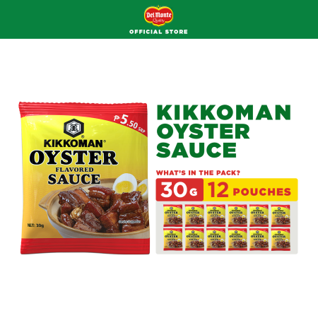 KIKKOMAN Naturally Brewed Oyster Sauce - 30g x 12 Pack