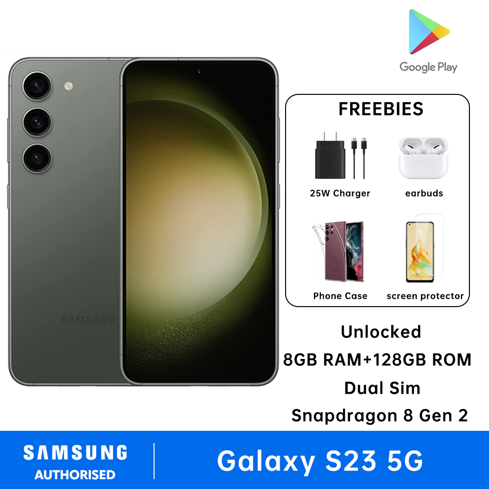 Samsung Galaxy S23 5G Smartphone 8GB RAM + 128GB ROM Dual Sim Cell Phone Snapdragon 8 Gen 2 (4 nm) Factory Unlocked Android Smartphone