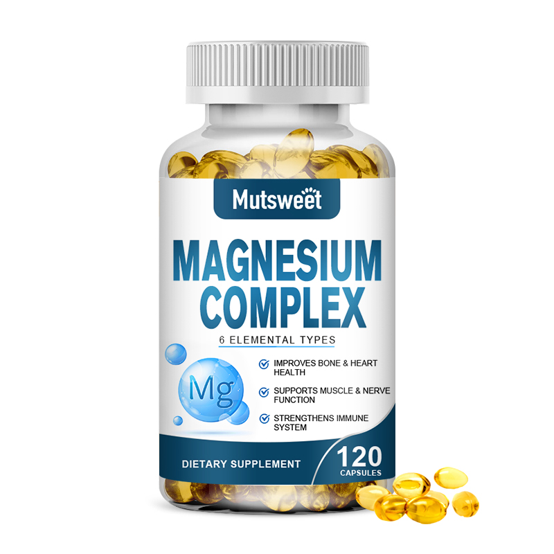Magnesium Complex Capsules 500mg of Magnesium Citrate, Malate, Taurate