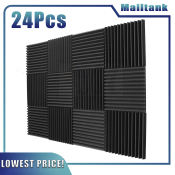 Acoustic Foam Panels - 24 Pack (Brand name: SoundPro)