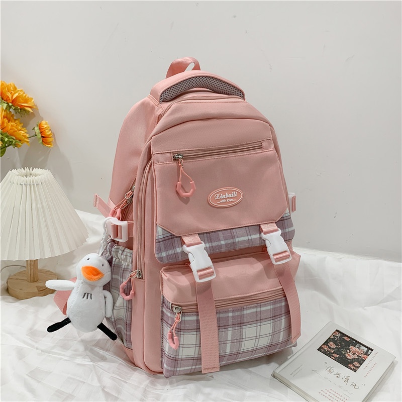 Korean Style Waterproof Buckle Backpack For Teenage Girls Multifunctional  Backpacks For School With Shoulder Strap And Laptop Compartment From  Danuelhouse, $30.55 | DHgate.Com