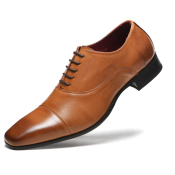 Men's Leather Captoe Oxford Shoes - Formal and Versatile