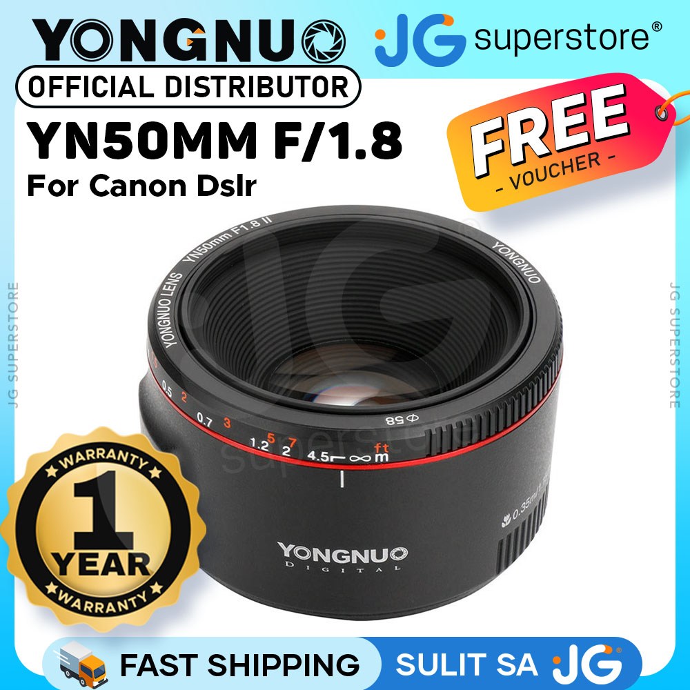 Yongnuo YN50MM II Version 50mm White Body Prime Lens