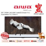 Aiwa 55" 4K HDR Smart TV with Free Antenna