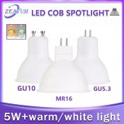 Spotlight 5W MR16 GU10 LED Bulb - Warm White Light