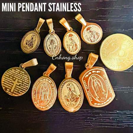 Cnhong.shop Gold St. Benedict Mini Pendant Women's Jewelry