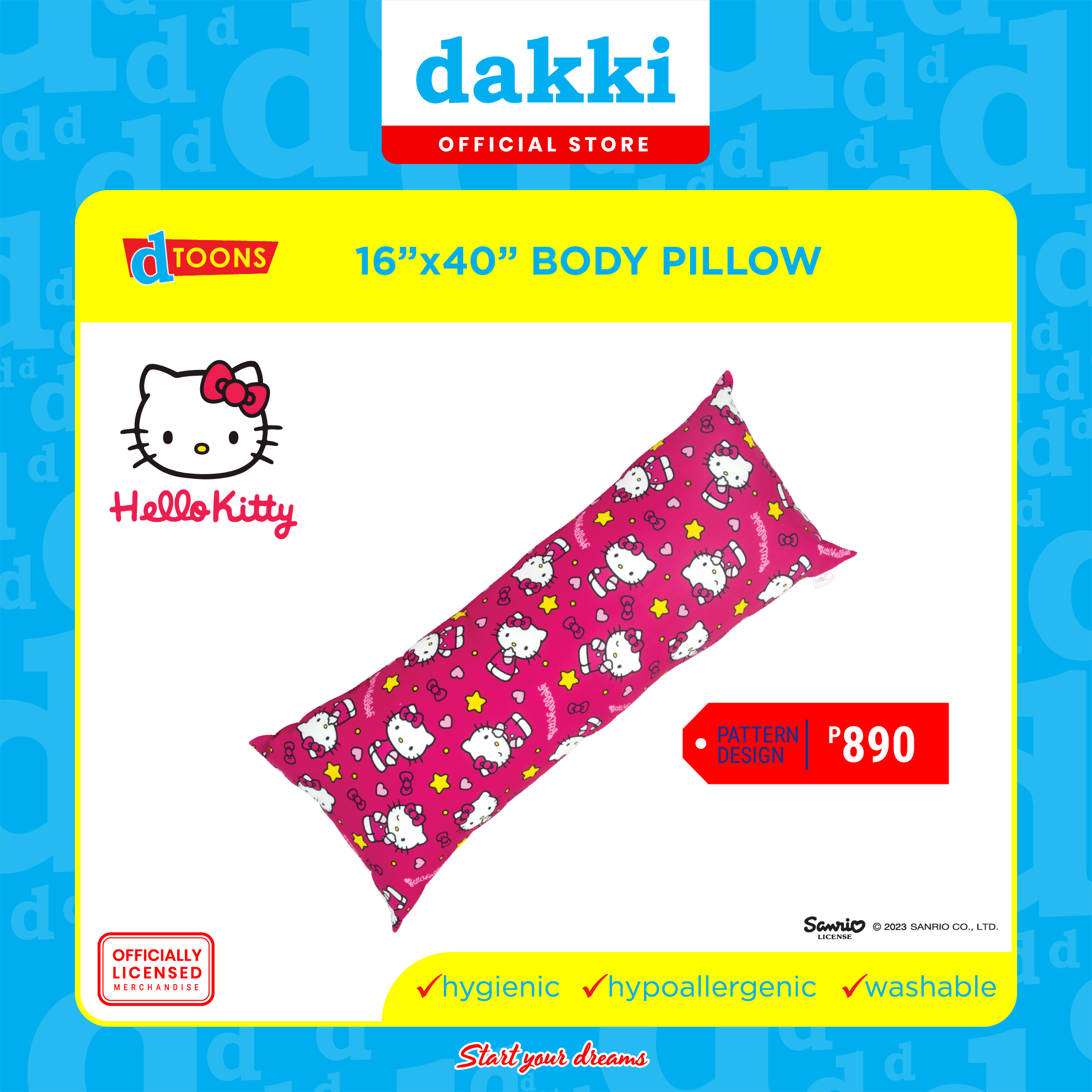 Hello kitty 2024 body pillow