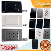 NAGEL Premium Wide Series Light Switch & Outlet - German Quality