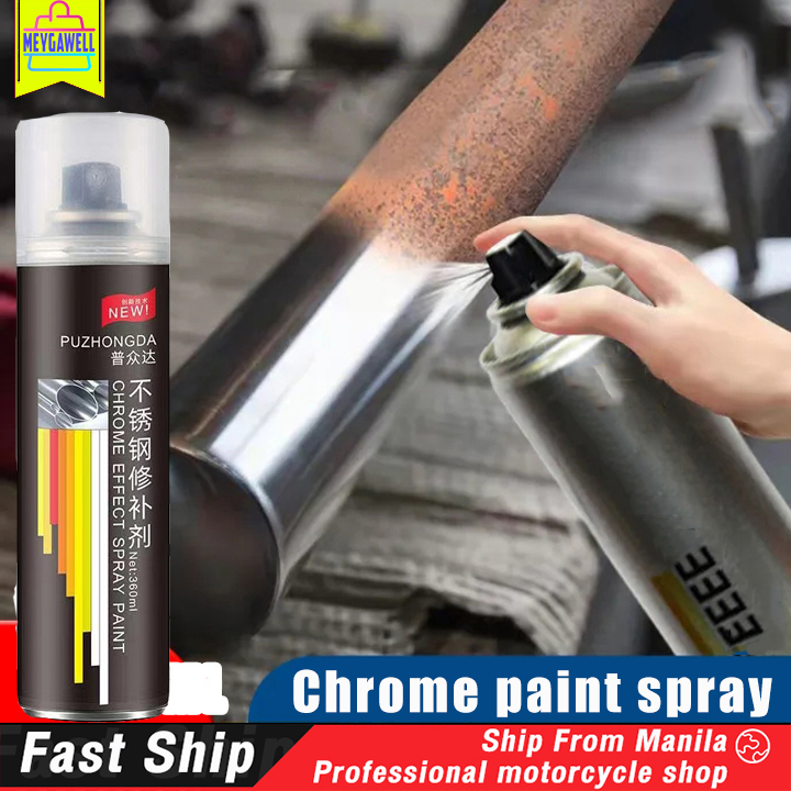 350ml Stainless Steel Metal Spray Paint Rust Prevention Solder Joint Repair  Paint Car Wheel Hub Chrome Plating - AliExpress
