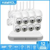 Hamrol 8CH Wireless CCTV System with HD PTZ IP Camera