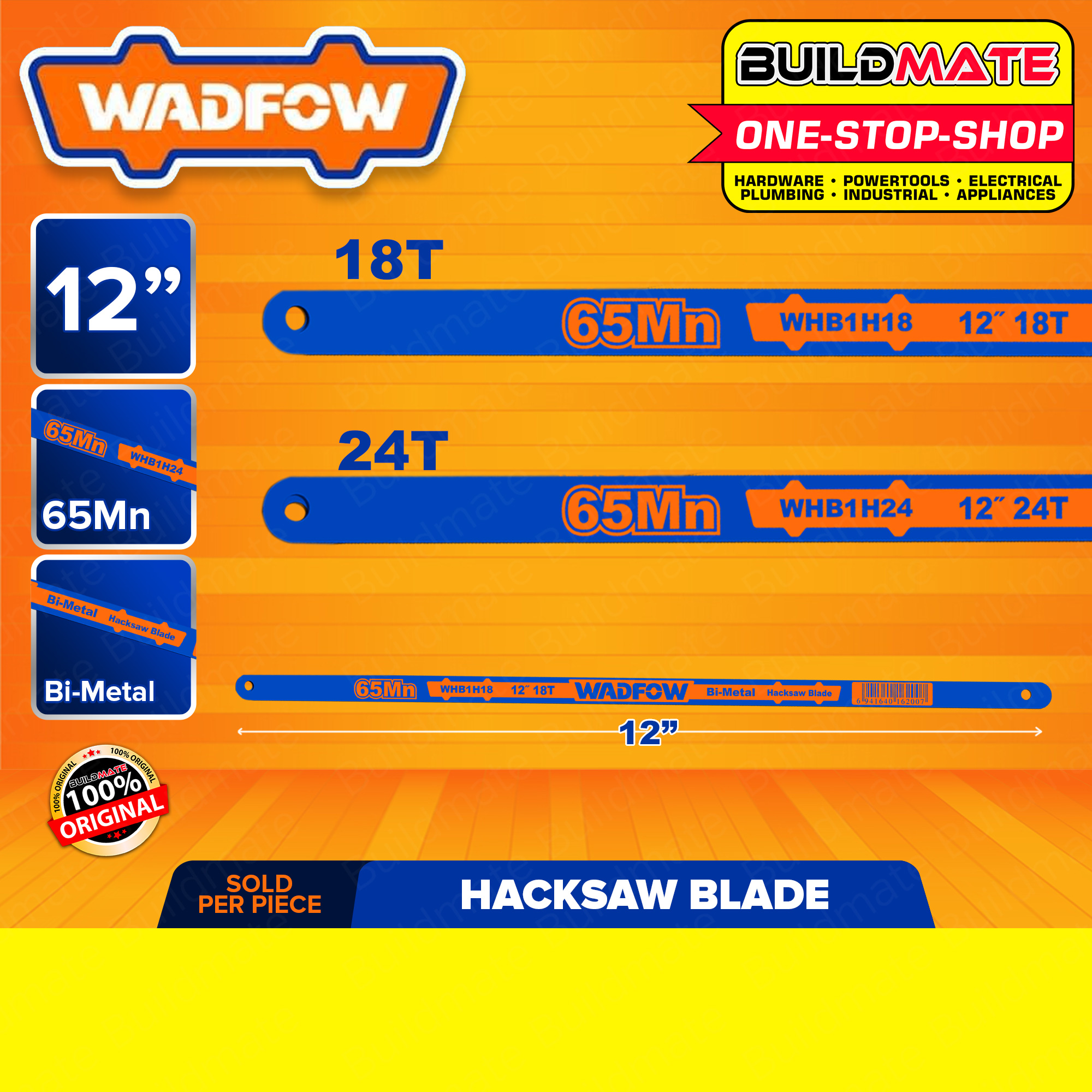 thumbnail image 2 of 2x Sandvik Swedish HSS Power Hacksaw Blades - 12 X 1-1/4 X .062, 10 TPI 2 of 4