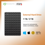 Seagate 1TB/2TB Portable External Hard Drive with 3-Year Warranty