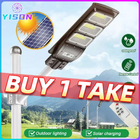 YISON Solar Lights - Outdoor Waterproof LED Flood Light