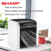 Sharp Mini Air Cooler with Humidifier and LED Light