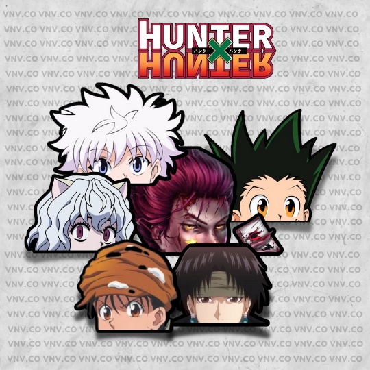 RedCherry Anime Hunter X Hunter Manga Photo Photo Poster Lomo Carte Cadeau Cristal Stickers Lot de 10 H05 