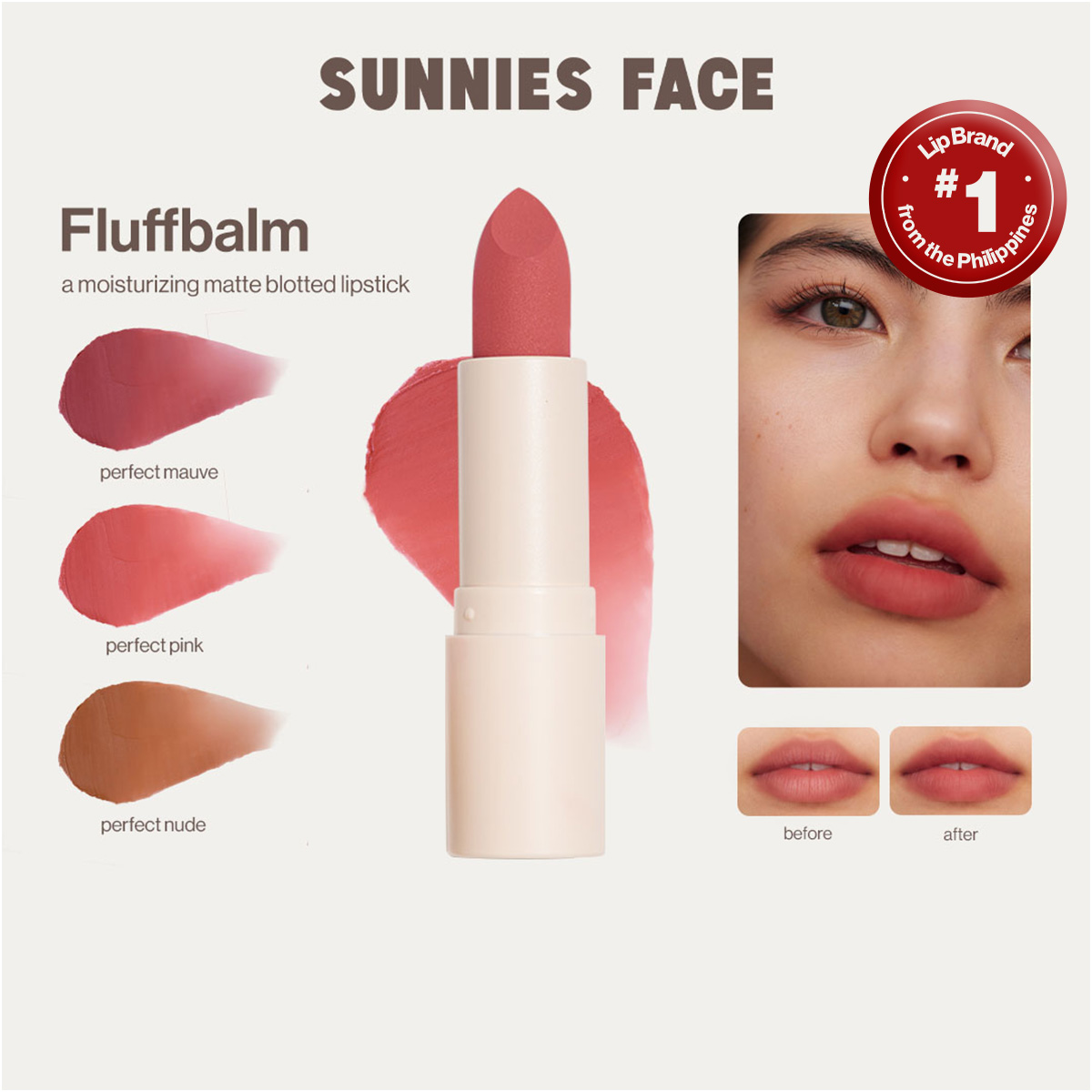 Discount on Sunnies Face  shoes - SKU: Sunnies Face Fluffbalm [Moisturizing Matte Blotted Lipstick]