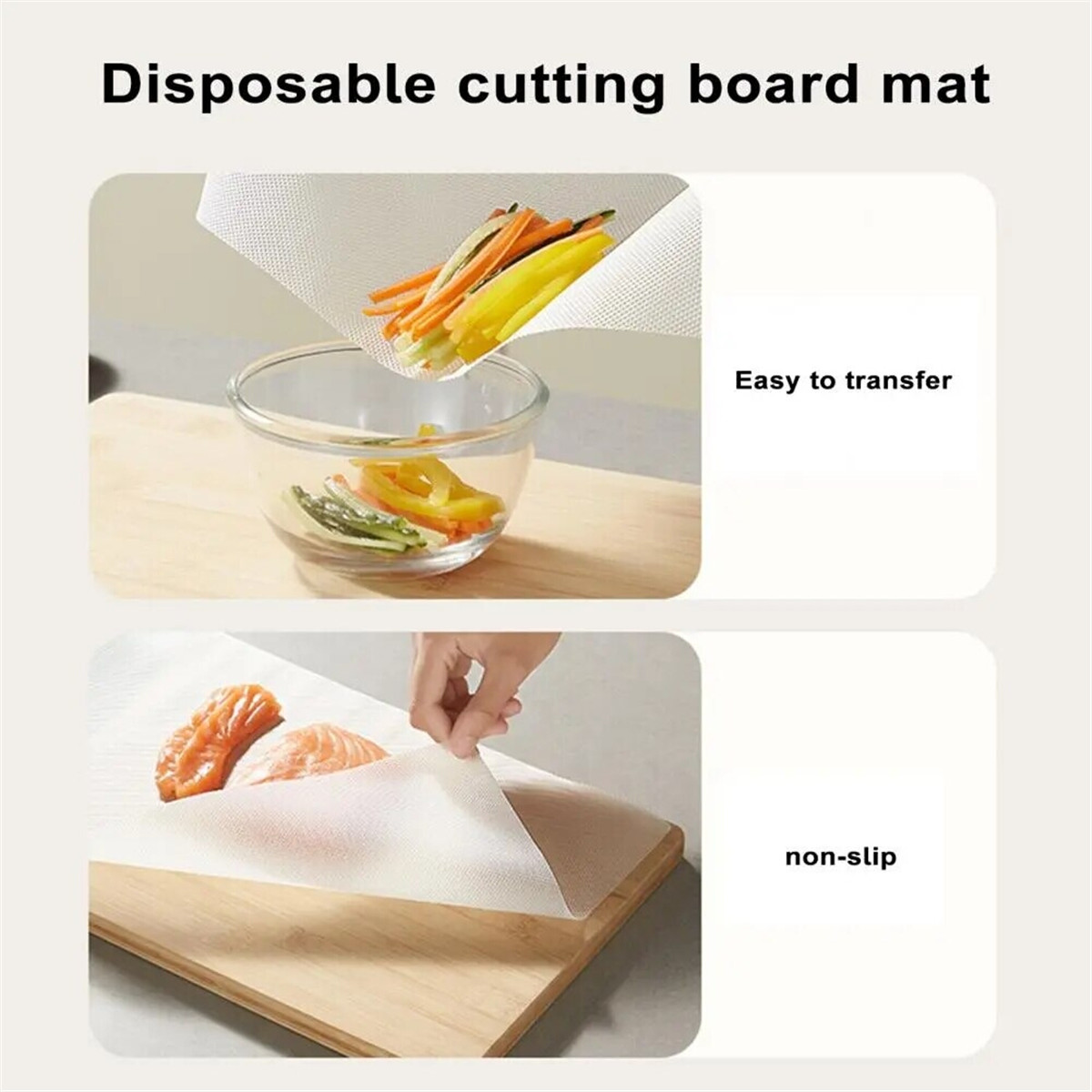 Disposable Cutting Board Mat Sheets Cuttable Food Chopping