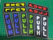 Push & Pull door sign | Vinyl Sticker | Waterproof