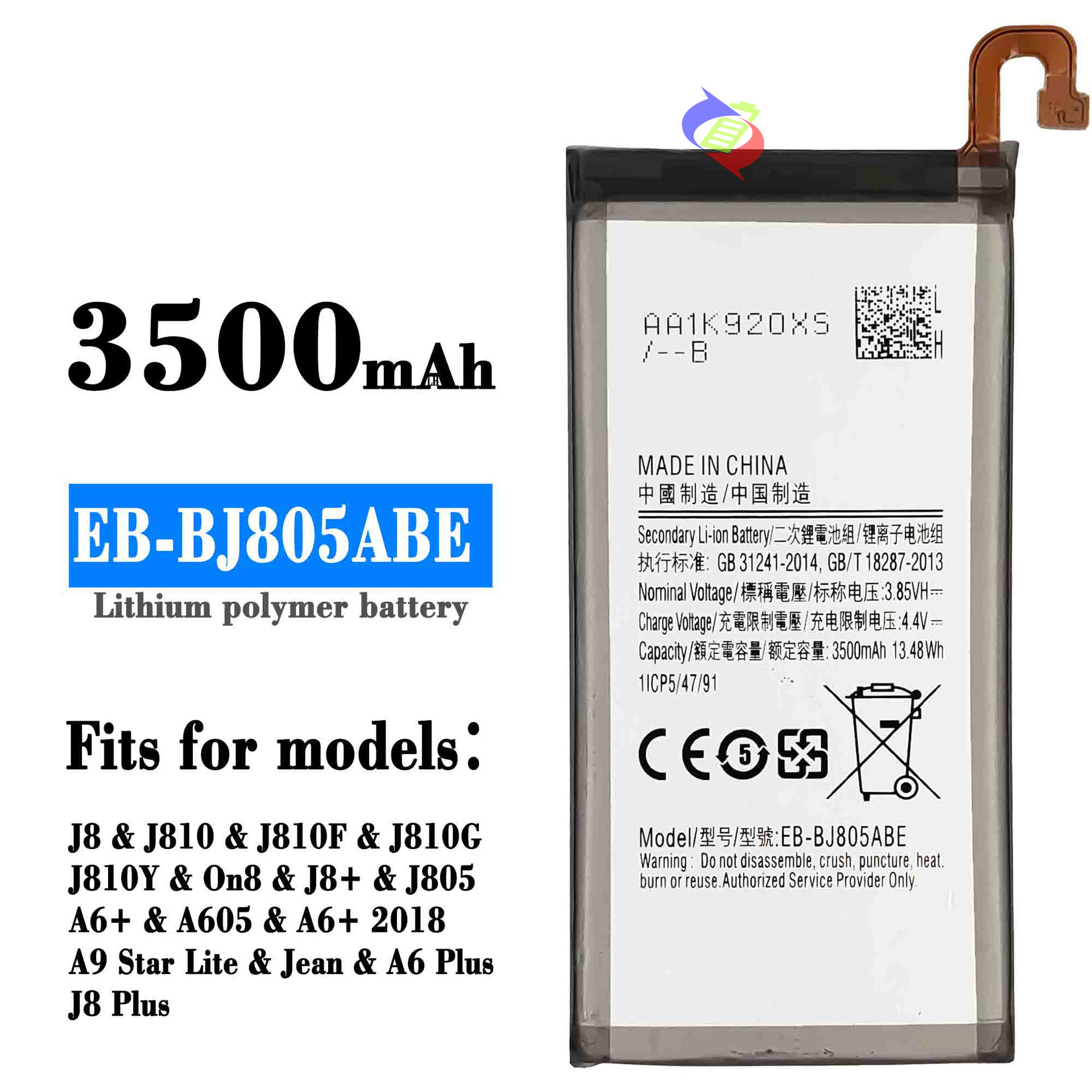 samsung j8 battery capacity