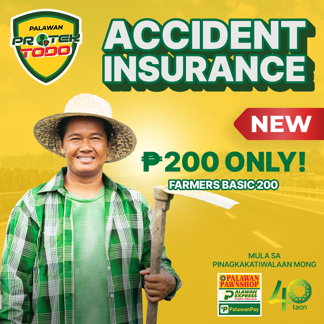 Protektodo Accident Insurance – Farmers Basic 200 Presyo 200 Piso*Libreng Shipping