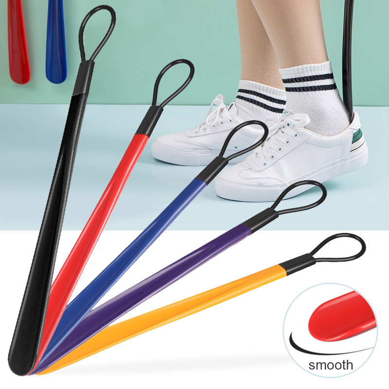 Newest Type PRO Plastic Long Handle Shoehorn Durable Shoe Lifter Spoon 28cm8X6 