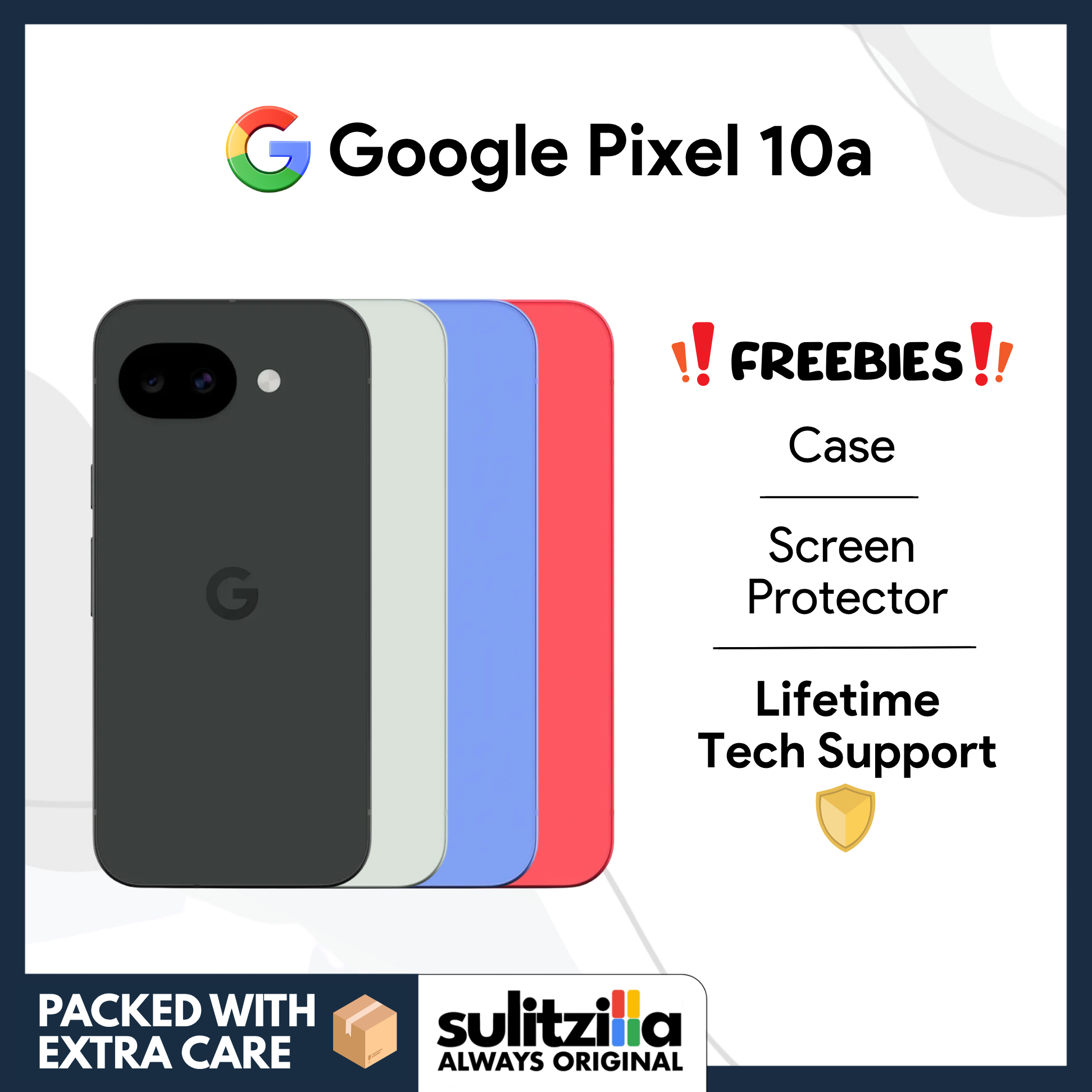 Pixel 10a - US Model - (128GB/256GB) with 5G/eSIM and Warranty Included