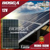 BOSCA 160W Mono Solar Panel - 12V, 5-Year Warranty